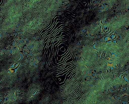 Fingerprint-like environmental data diagram