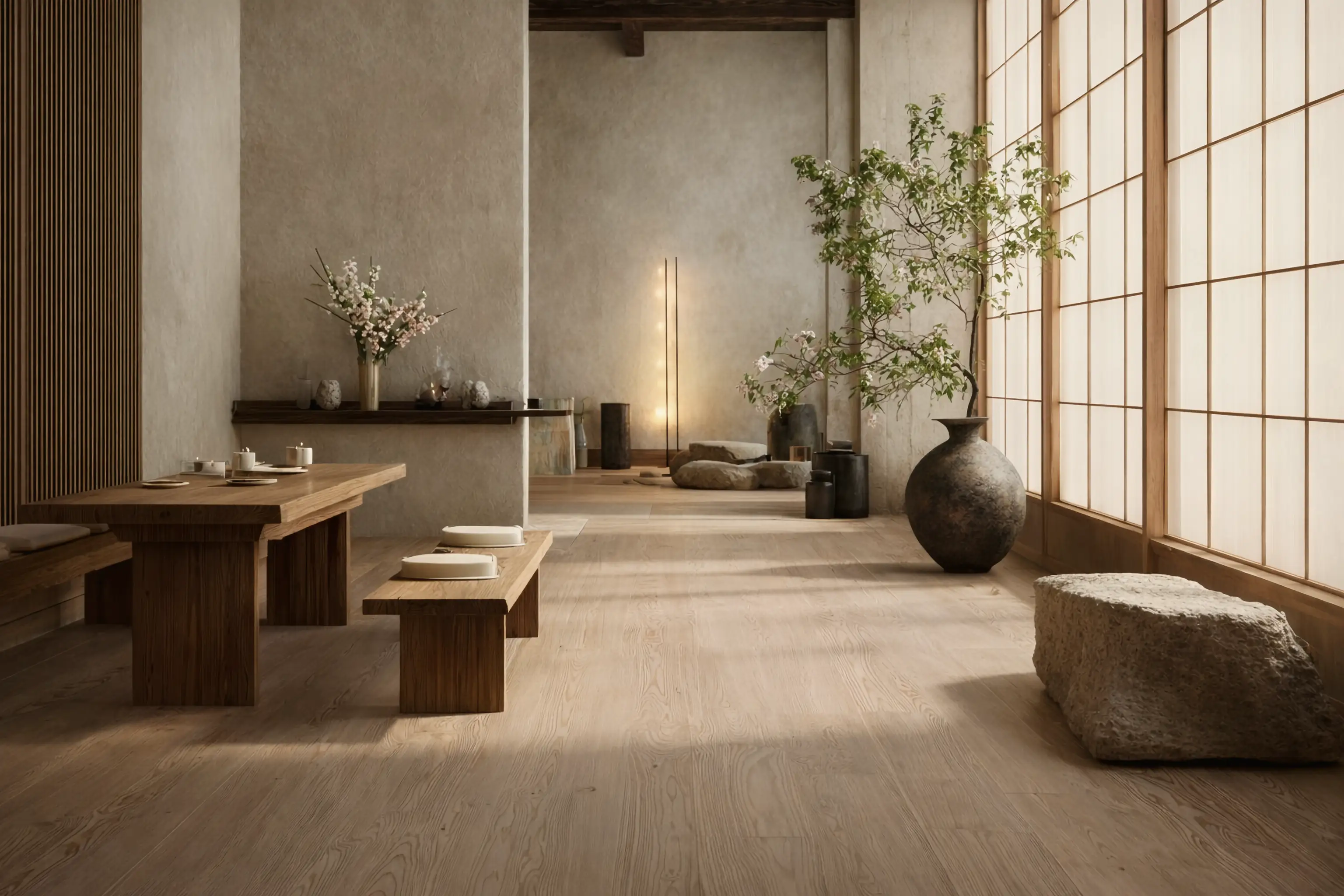 Quiet timber interior
