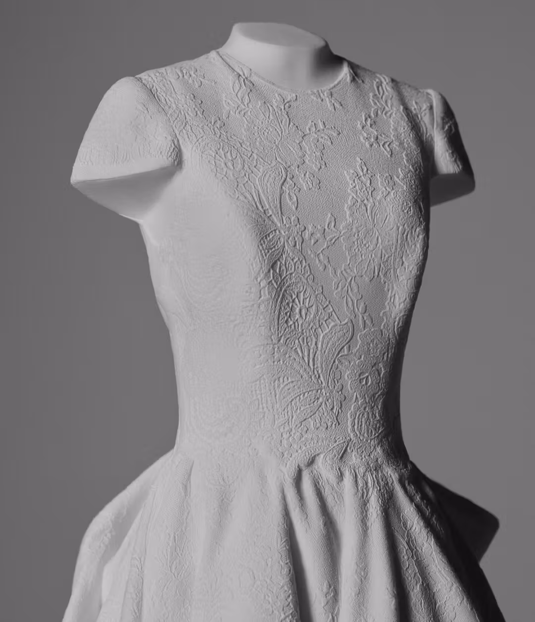 Wedding dress sculpture