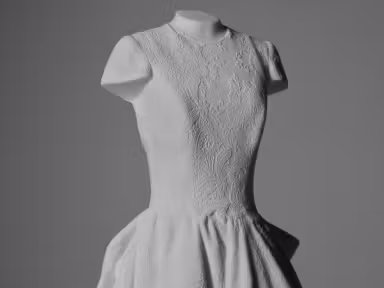 Close-up of sculpture lace details